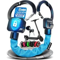 Cadenas pour trottinette électrique NEXTCOVER - Cadenas à main - 90 cm - 3 clés - Résistant aux intempéries