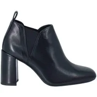 Ankle boot donna in pelle nera tacco alto Donna ULEA 001