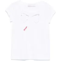 T-shirt bambina con fiocco