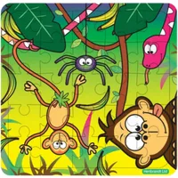 Fun Toys Jungle Jigsaw Wooden Puzzle Assorted 13 x 12 cm – 1 Pc