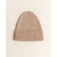 Hvid Beanie Fonzie Sand
