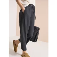 Wide Leg Pantalon Loose Fit en mélange de lin – Pantalons 7/8 · Donna