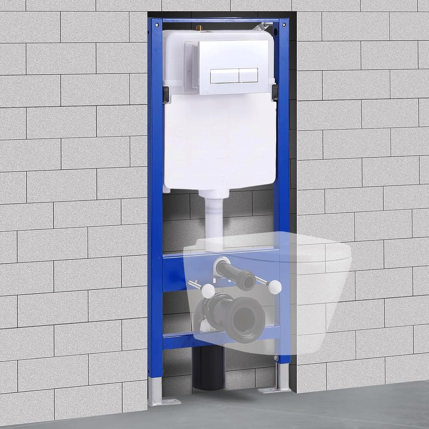 HOROW T01H WC-Vorwandelement mit Unterputz 50×10×114cm