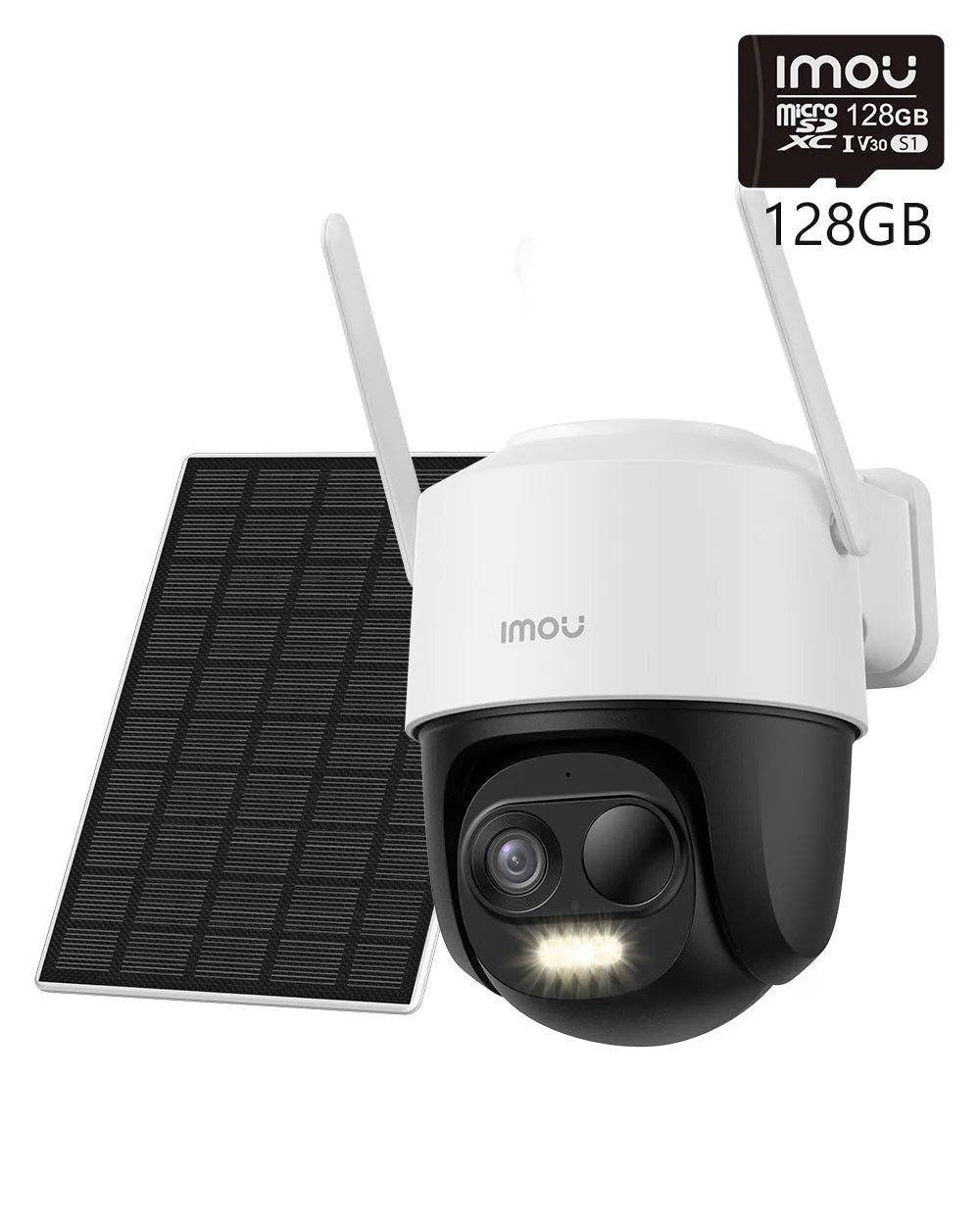 Cell PT 360° PTZ 3MP 2K 100% Wireless - 5MP 3K with Solar Panel(5000 mAh) / + 128GB Memory Card