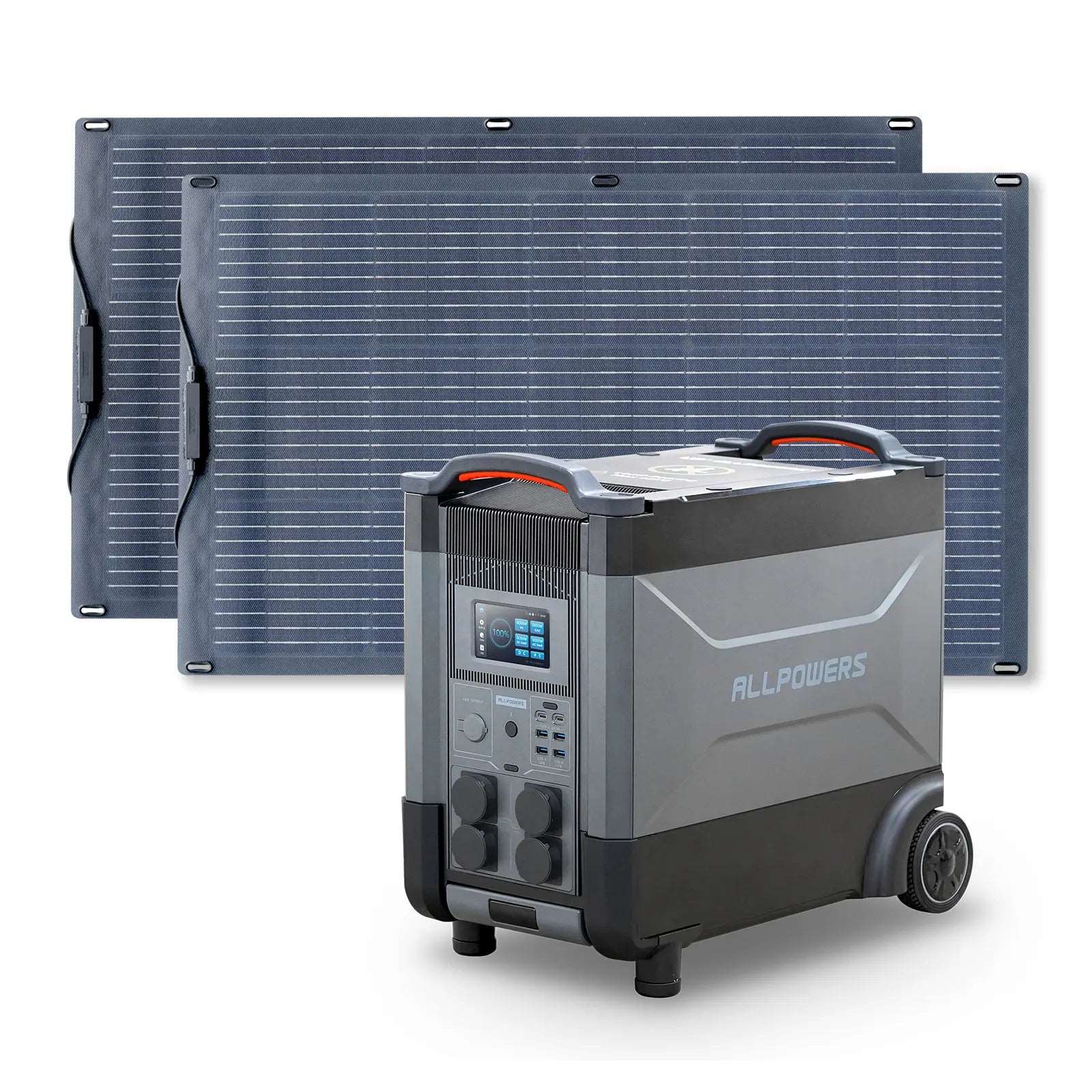 ALLPOWERS 4000W Generatore Solare R4000 con FV100W Flessibile - R4000 + 2PCS SF100 FV 100W