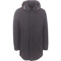 car coat in lana tecnica – Uomo