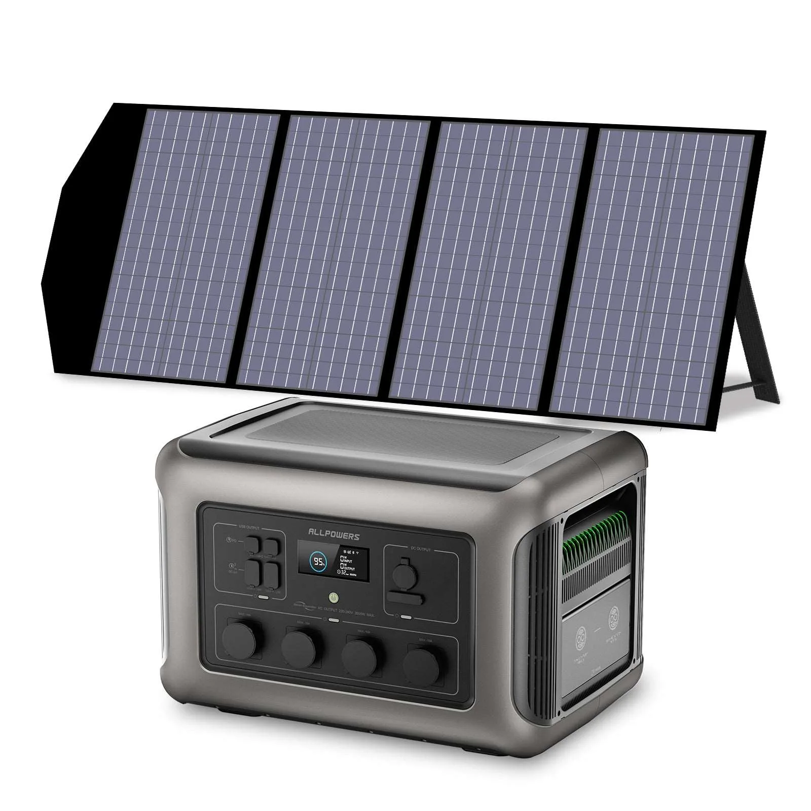 ALLPOWERS 3500W Generatore Solare (R3500 + SP029 140W Pannello Solare) - R3500+SP029 140W Pannello solare