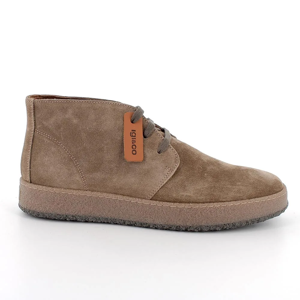Sneakers da uomo beige con lacci, Taglia 42 - IgieCo