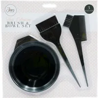 Hair Colouring Brush & Bowl Set - 3 pcs