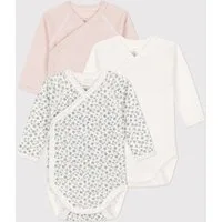 Petit Bateau | Set Van 3 Katoenen Body''S Met Lange Mouwen - 6 maanden