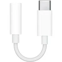 Apple USB-C naar 3,5 mm Jack audio aansluiting adapter - Wit – One size · Unisex