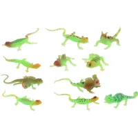 Johntoy Glowing Reptiles Glow in the Dark Stretch Toy - Assorted