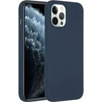 Accezz Liquid Silicone Backcover voor de Apple iPhone 12 Pro Max - Donkerblauw – 6.7 · Unisex